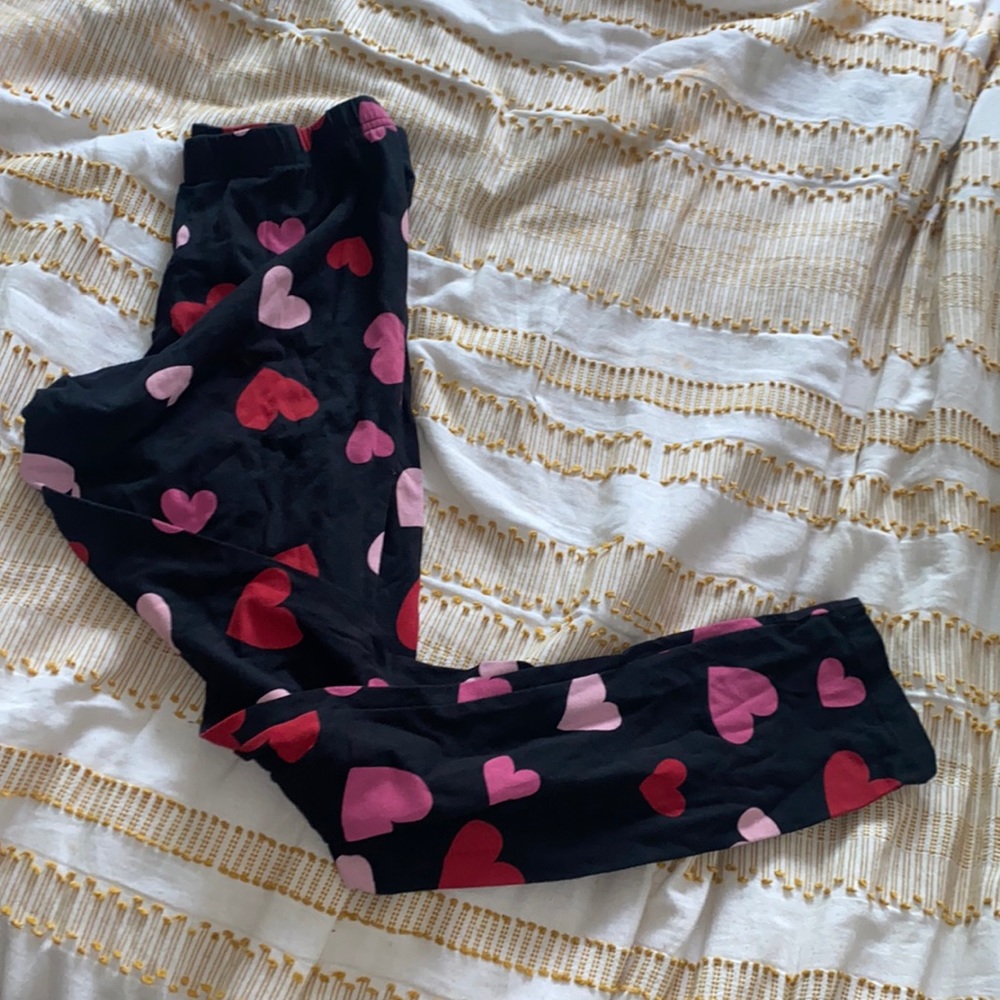 Girls heart leggings
